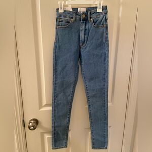 Abrand High Skinny Ankle Basher Jeans in LA Blues Size 6/24 NWT